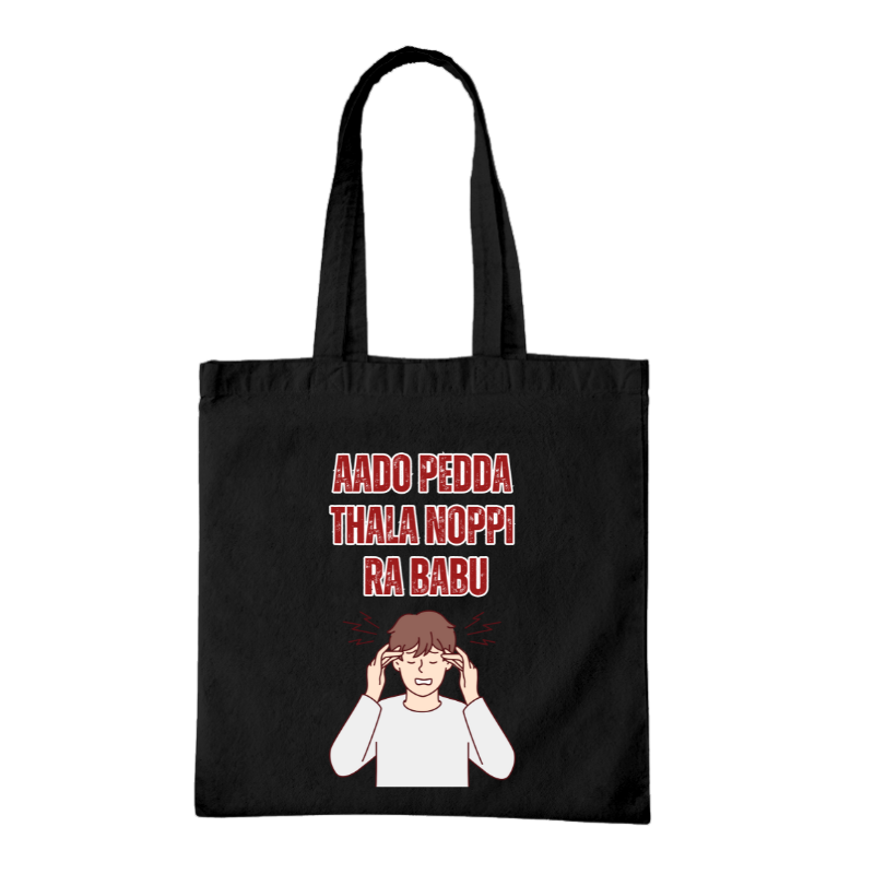 Aado Pedda Thala Noppi  Ra Babu  Tote Bag