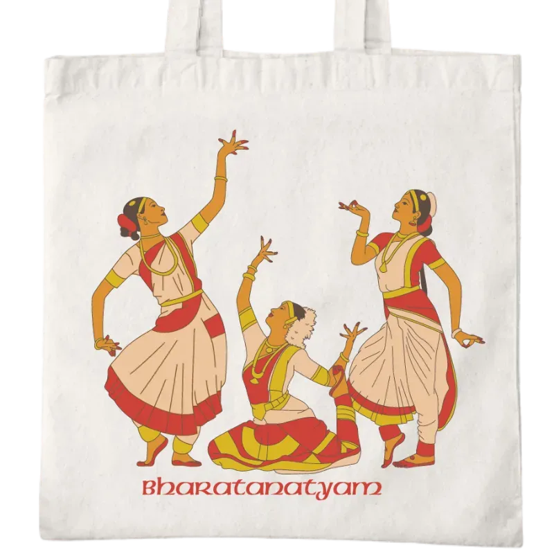 Bharatanatyam Tote Bag