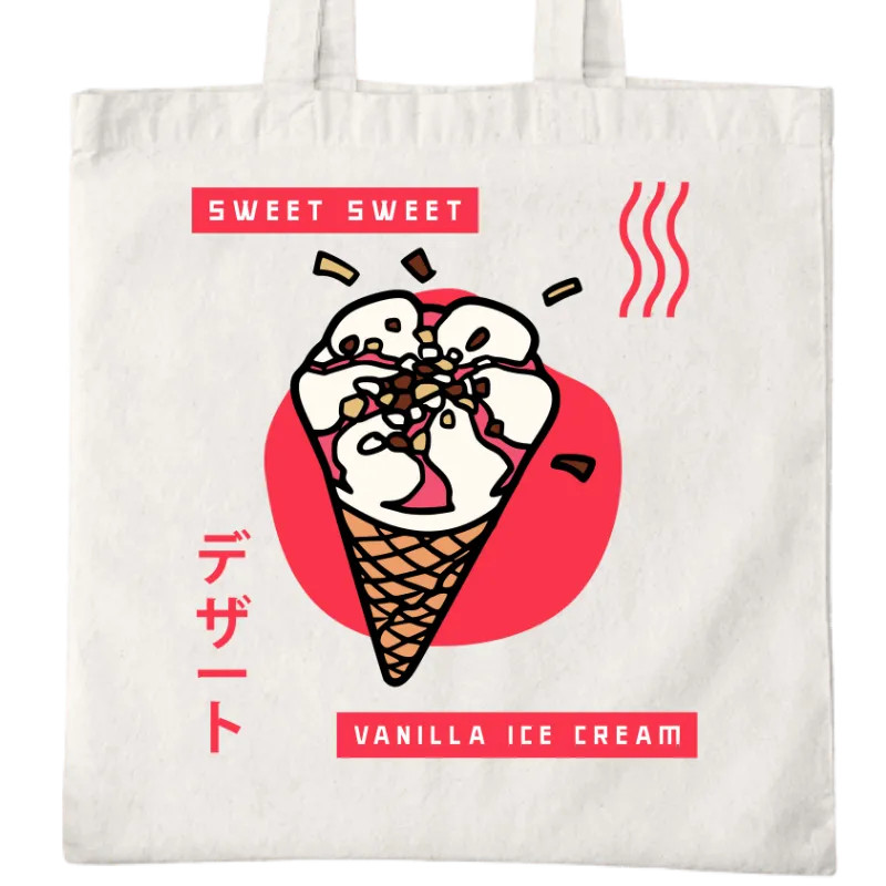 Sweet Sweet Vanila Ice Cream Tote Bag